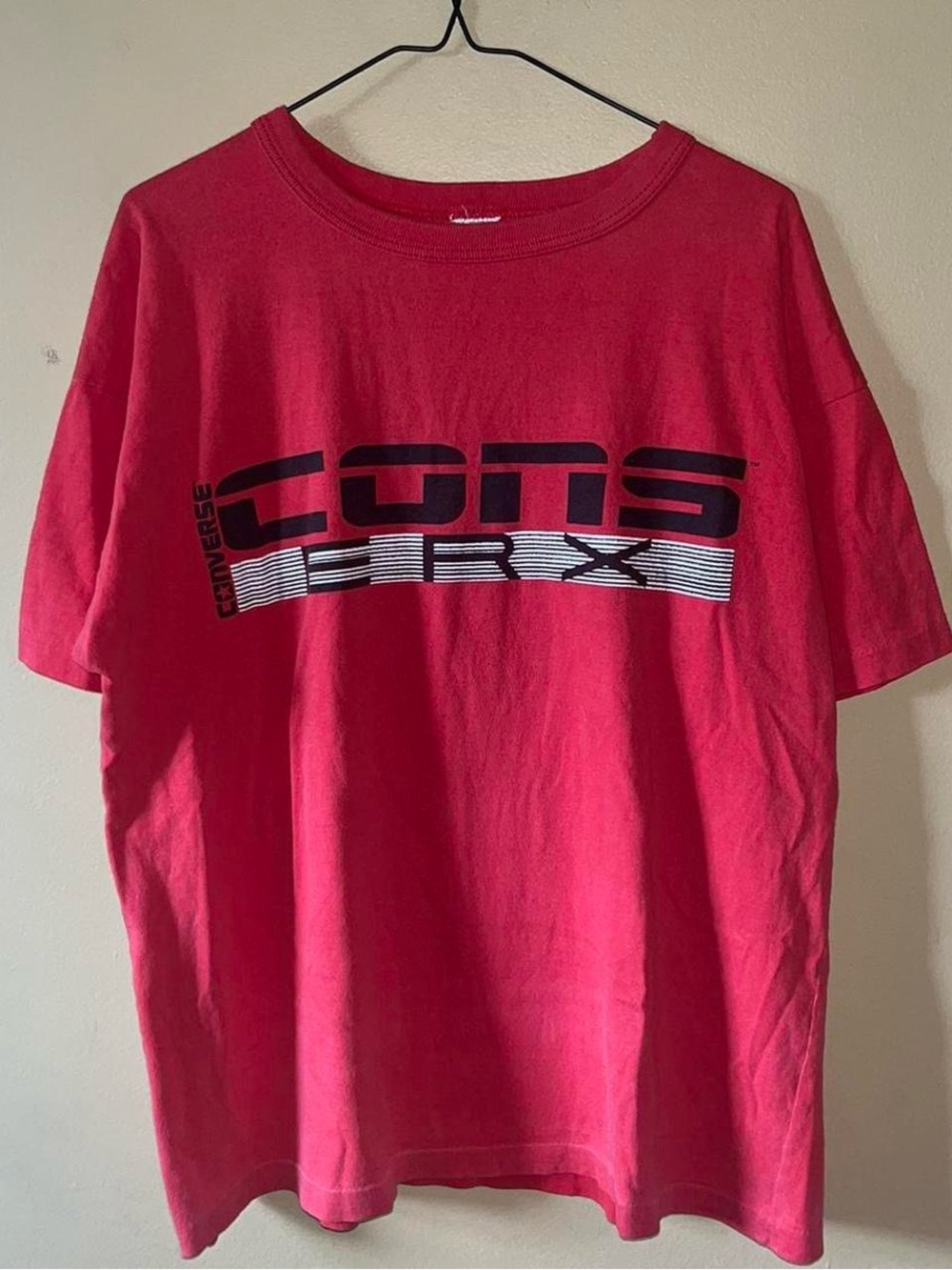1988 Converse ERX Promo T-Shirt Faded Red